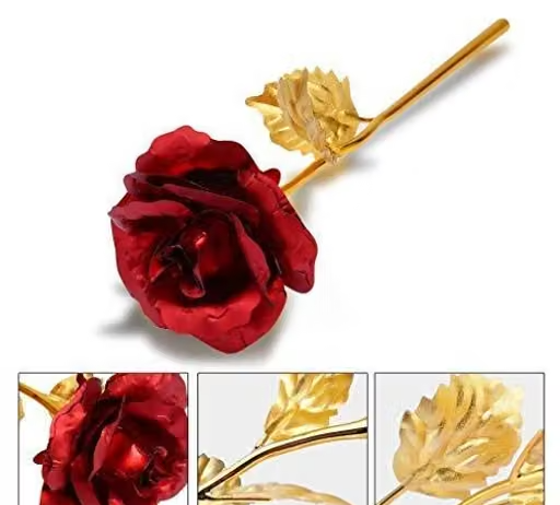 Red Rose with Love Stand | For occasion like Valentine day & For Someone Special - 25 cm - Image 3