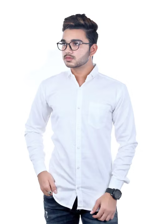 shirt for men | stylish shirt for men's | formal or casual shirt for men's | white Elegant White Full Sleeve Shirts for Men | under budget shirt for men's |