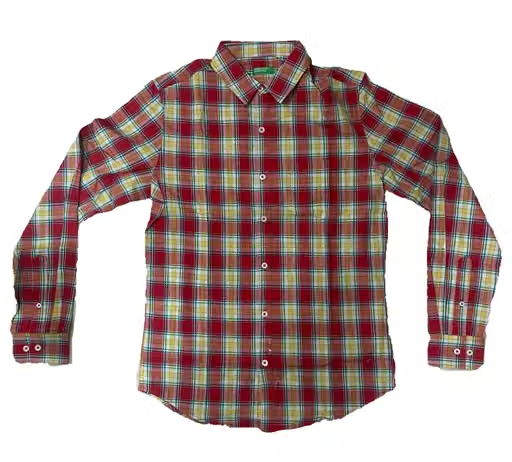 Mens Cotton Checked Shirt