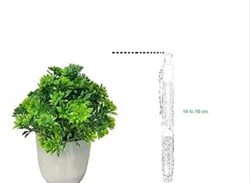 Bonsai Artificial Green Small Plant With Pot Combo Of 4 . For Home,Office decorate H~15cm ( 6 INCH ) - Image 2