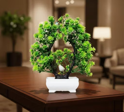 Amazing Artificial Plants with Plastic Pot for Home & Office Decor | Artificial Plants | Bonsai Plant | - Image 2