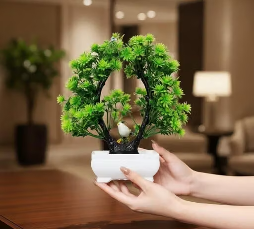 Amazing Artificial Plants with Plastic Pot for Home & Office Decor | Artificial Plants | Bonsai Plant | - Image 3