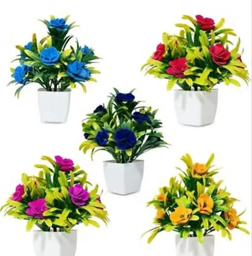 Dev Creation all color khusi 5pc with pipe pot