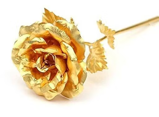 Gold Rose | Special Gold Rose Flower for Someone Special and Loved one - 25 cm - Image 2