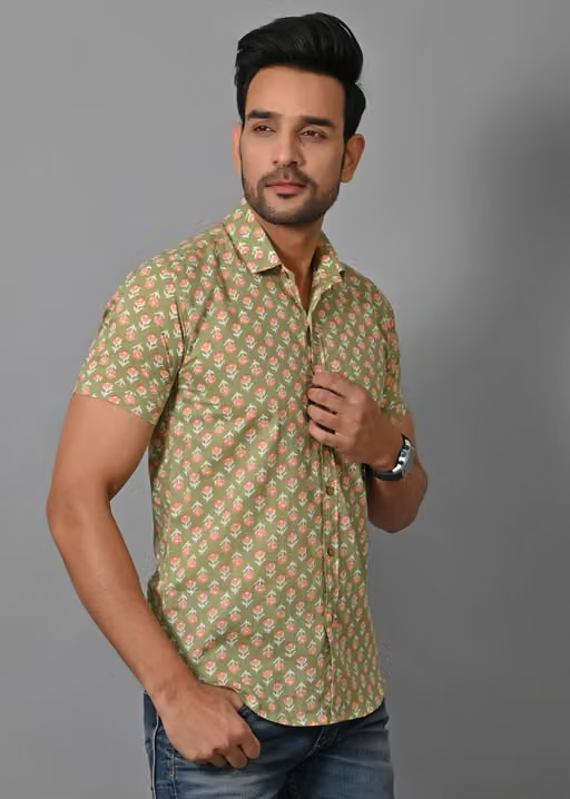 Pure Cotton Printed Shirts