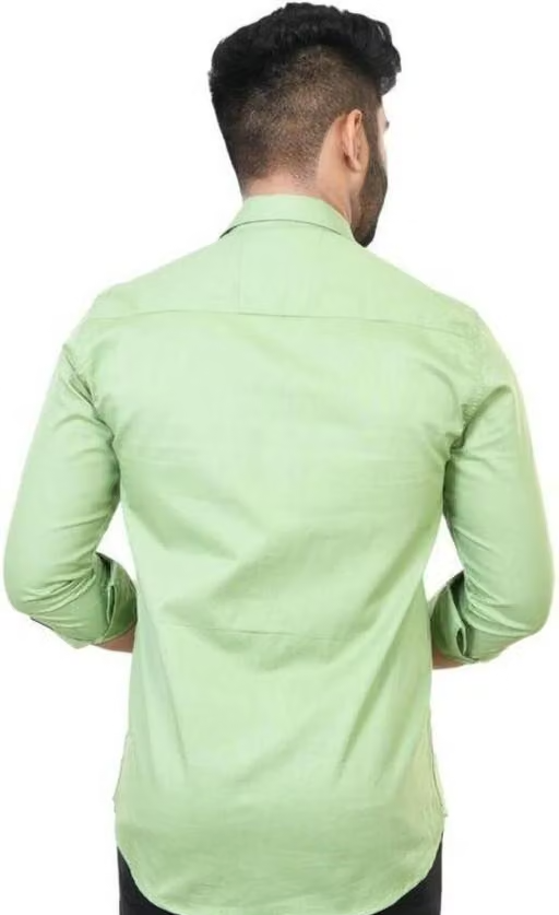 Youth First Men's Solid Spread Collar Aqua Blue Shirts Pack 2 - Image 2