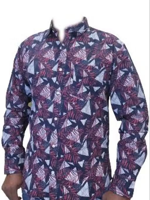 WILD BUCK MEN'S FULL SLEEVE LINEN COTTON PRINTED SHIRTS