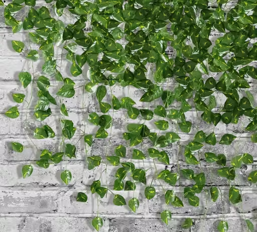 WELL ART GALLERY Artificial Plants Leaves Ivy Garlands Plant Greenery Hanging Vine Creeper Home Decor Door Wall Balcony Decoration Party Festival Craft, 80 Leaves( 6 pcs, Vine ) 7.5 FEET - Image 2