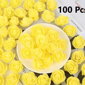 100 PCS Artificial Foam Rose Flowers for Decoration | Roses for DIY Crafts, Wedding & Gift Box Decoration