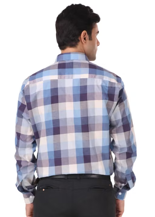 HIGHFIT Casual Cotton Check Shirt Multicolor - Image 2