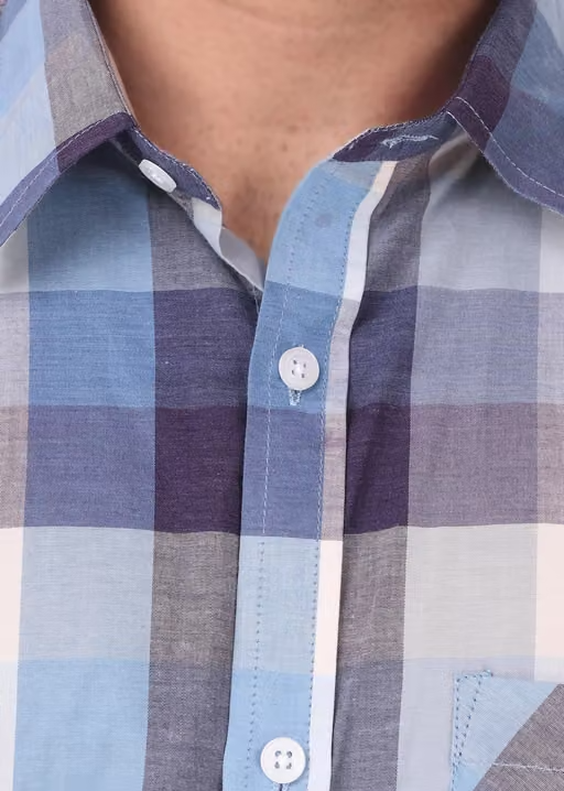 HIGHFIT Casual Cotton Check Shirt Multicolor - Image 4