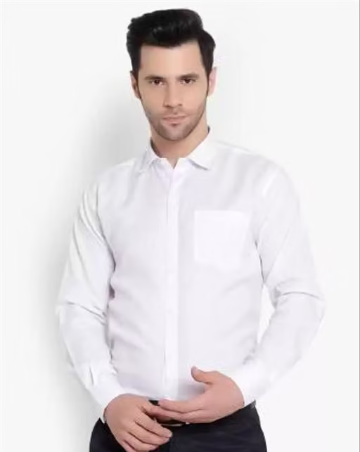 Kizzar Trendy attractive Men White Formal Shirts - Image 2