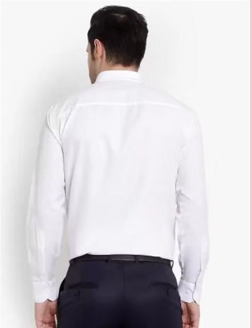 Kizzar Trendy attractive Men White Formal Shirts - Image 3