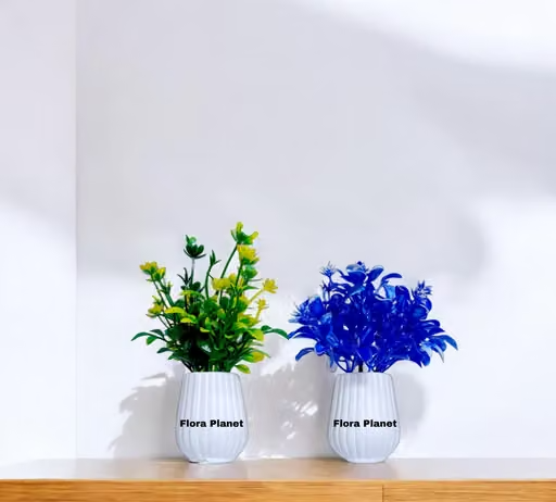 Flora Planet Artificial Plant – 8 Pack Small Faux Eucalyptus Plants home decoration in Flower Pot for Living Room, Table Decor & Indoor Home Decoration – Perfect for Bathroom, Office, and Farmhouse - Image 3