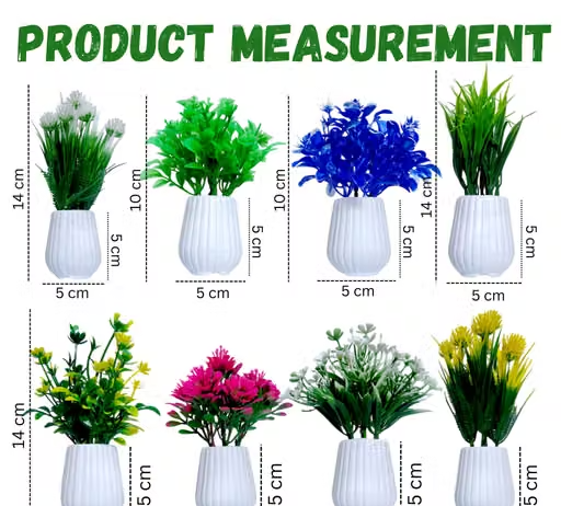 Flora Planet Artificial Plant – 8 Pack Small Faux Eucalyptus Plants home decoration in Flower Pot for Living Room, Table Decor & Indoor Home Decoration – Perfect for Bathroom, Office, and Farmhouse - Image 4