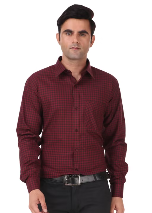 HIGHFIT Premium Quality Casual Cotton Check Shirt Multicolor