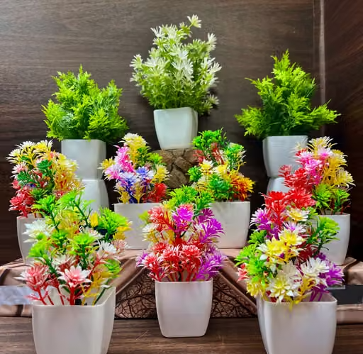 artificial plant (set of 10) home decoration , bathroom decoration, office decoration, marrige decoration, your balcony decoration etc...