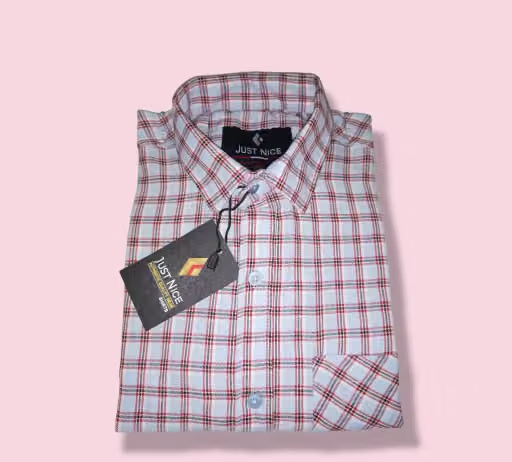 ts fashion men's Regular Fit Casual Check Shirts Cotton Full Sleeves (Check Shirt for Men) - Image 2