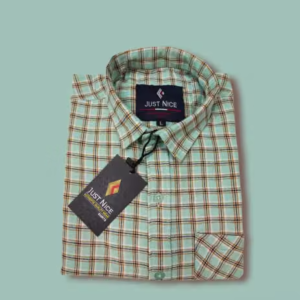 ts fashion men's Regular Fit Casual Check Shirts Cotton Full Sleeves (Check Shirt for Men)