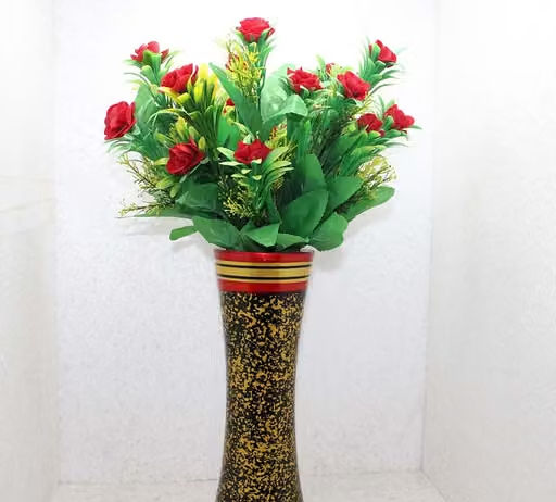 Artificial Flower Bunches For Home Balcony Garden Decoration Pack Of 5 - Image 2