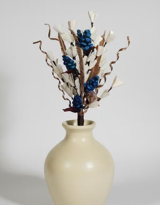 Bunch of handmade dry palm leaf flowers, sticks and dry palm leaves filler, /45cm Bunch - Image 3