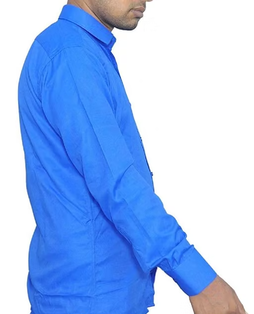 Bajson Men's Formal Slim Fit Shirt (Blue, Size - 39) - Image 3