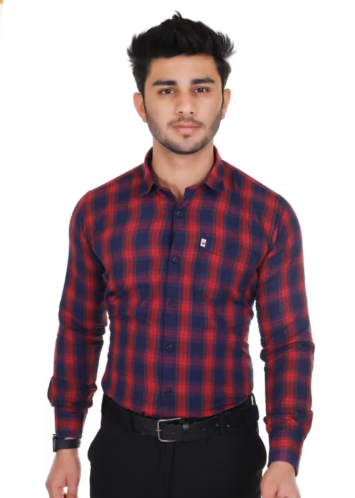 Pure cotton check shirt for Men, Single pocket, Full sleeves vol2 Shirts for Men, Best Shirt for Men, Trending Shirts for Men, Men Shirts New Collection, Check Shirts for Men, Branded check shirt for Men, Full sleeves Shirts for Men, Men Shirts, Men Shirts full Cotton. - Image 2