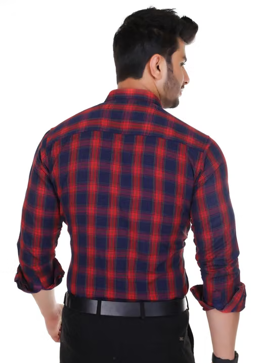 Pure cotton check shirt for Men, Single pocket, Full sleeves vol2 Shirts for Men, Best Shirt for Men, Trending Shirts for Men, Men Shirts New Collection, Check Shirts for Men, Branded check shirt for Men, Full sleeves Shirts for Men, Men Shirts, Men Shirts full Cotton. - Image 3