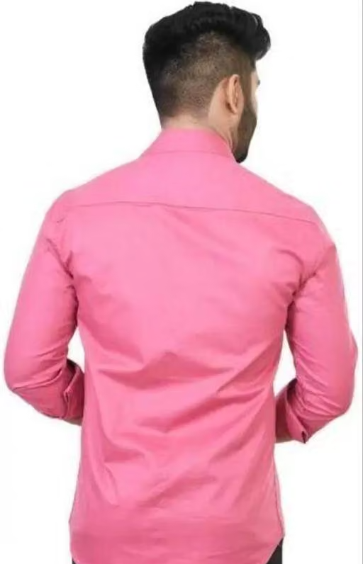 Youth First Men's Solid Spread Collar Pink Shirts Pack 2 - Image 2