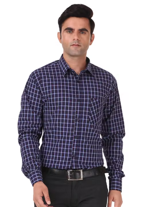 HIGHFIT Premium Quality Casual Cotton Check Shirt Multicolor