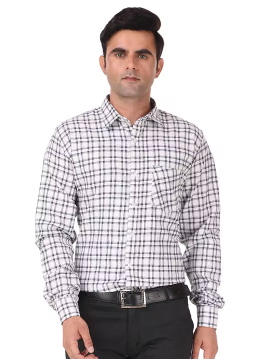 HIGHFIT Premium Quality Casual Cotton Check Shirt Multicolor