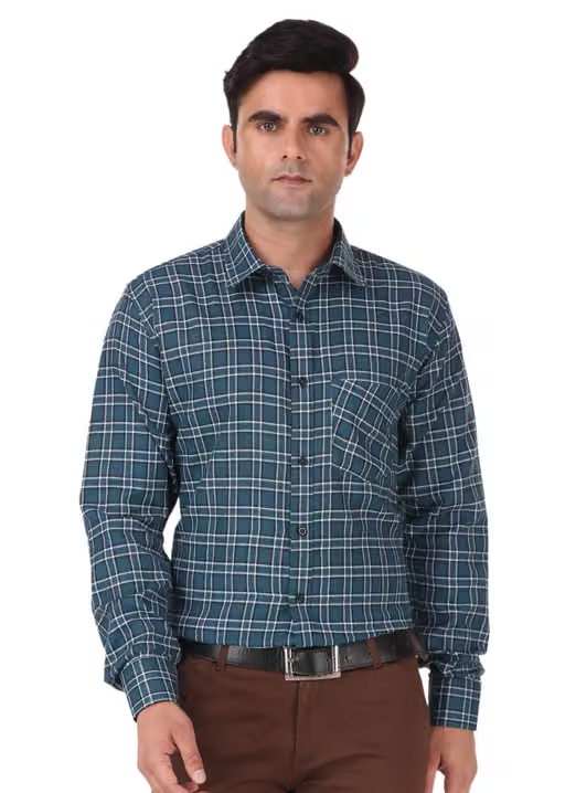 HIGHFIT Premium Quality Casual Cotton Check Shirt Multicolor