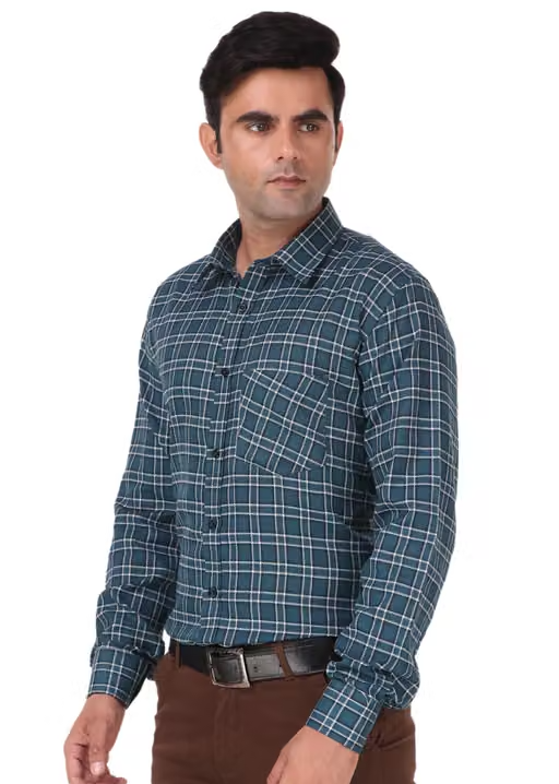 HIGHFIT Premium Quality Casual Cotton Check Shirt Multicolor - Image 3