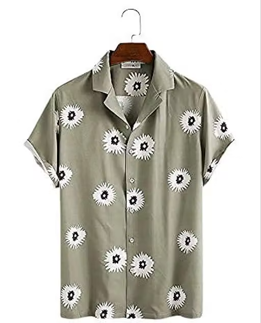 Men's Rayon Cotton Lining Digital Printed Stitched Half Sleeve ShirtCasual Shirts