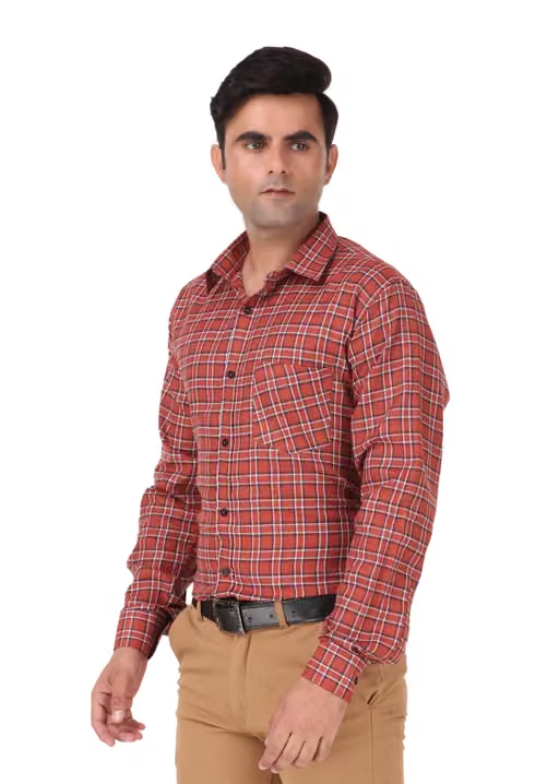 HIGHFIT Premium Quality Casual Cotton Check Shirt Multicolor - Image 3