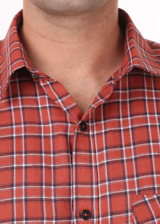 HIGHFIT Premium Quality Casual Cotton Check Shirt Multicolor - Image 4