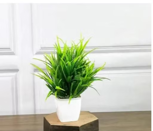 Artificial Plant with pot_Plastic Flower and Shrubs for Home Decor and Living Room_faux plants - Perfect Gift Idea Combo Pack of 5 - Image 3