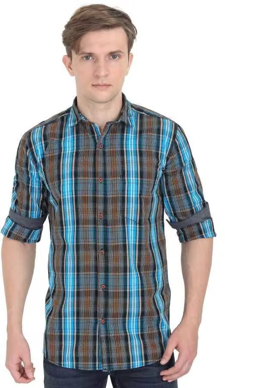 Urban Look Checkered Casual Slim Fit Shirt