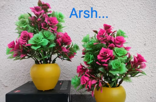 Graceful Artificial Flowers/Plants. with Pot for Home & Office Decor-Kitchen . Bedroom Decor and Gifts Combo pack