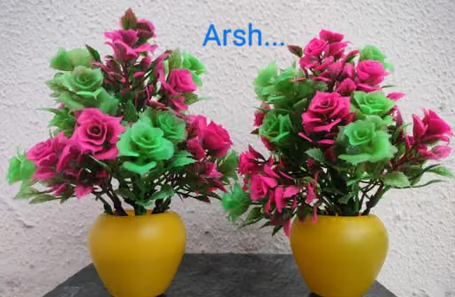 Graceful Artificial Flowers/Plants. with Pot for Home & Office Decor-Kitchen . Bedroom Decor and Gifts Combo pack - Image 2