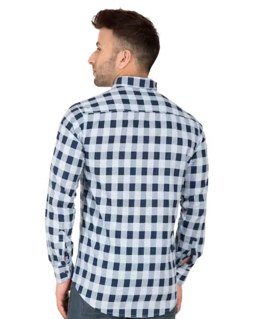 DEZANO MEN'S CHECKRED FULL SLEEVE SHIRT - Image 4