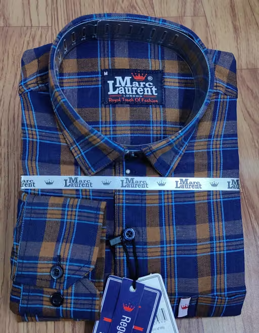 Full sleeve Cotton check shirt for Men, Single pocket vol4