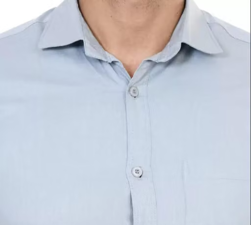 Youth First Men's Solid Spread Collar Grey Shirts Pack 2 - Image 3