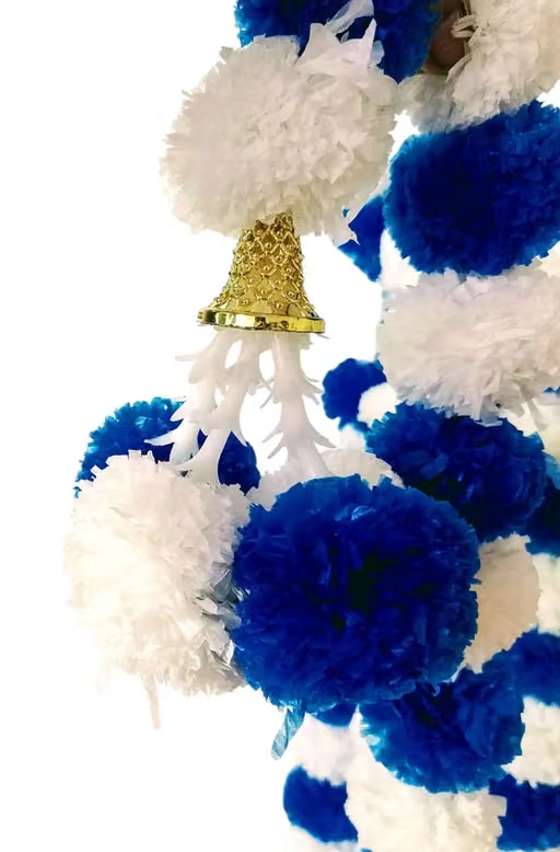 5 . Artificial hanging ladi pack of for decoration ,festival decoration ,home decoration ,office decoration ,Grill decoration soft flowers. - Image 2