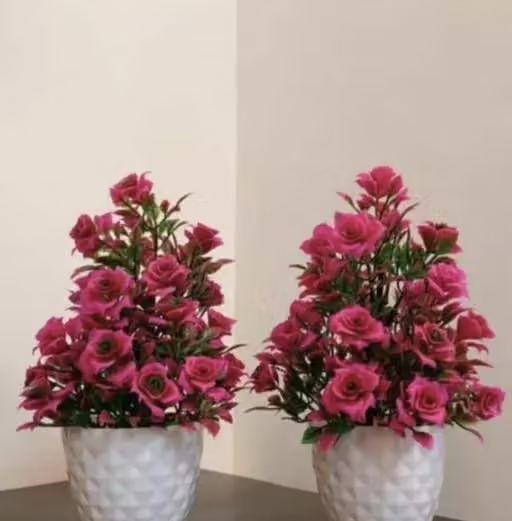 SHAN Wonderful Artificial Flowers, Plants, Tree Colourful.Unique Fancy Design with Pot for Home Office Kitchen Bedroom Decoration and Gifts.