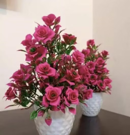 SHAN Wonderful Artificial Flowers, Plants, Tree Colourful.Unique Fancy Design with Pot for Home Office Kitchen Bedroom Decoration and Gifts. - Image 2