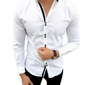 Trendy Cotton Blend Men's Shirt