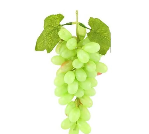 Artificial Hanging Grapes with Leaves for Home, Garden, Car, Events, Fruit Shop, Basket, Bowl, Photography, Dining Table and Events Decoration - 18 CM - (36 Tips) Pack of 1