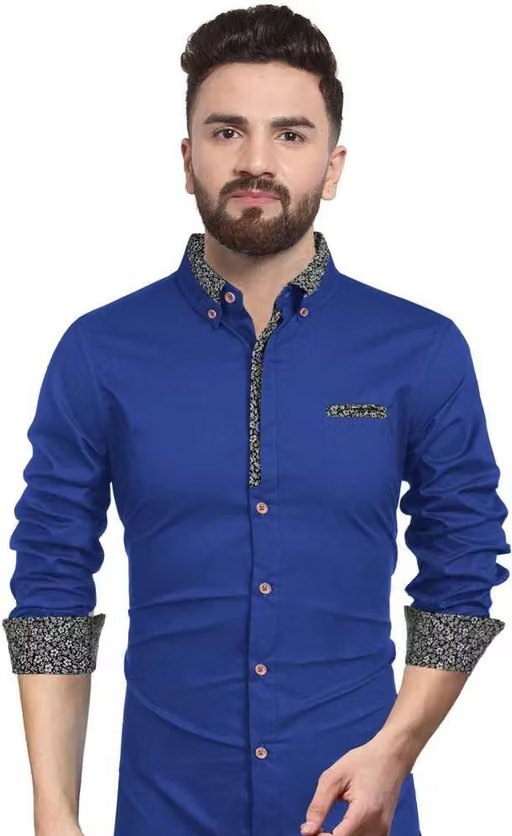 STYLIST SOLID COLOUR FORMAL SHIRT FOR MEN
