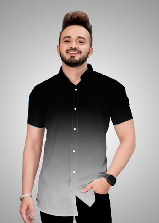 SALE PRICE LIVE ORDER NOW !! Men's Premium Lycra Casual Half Sleeve Shirt